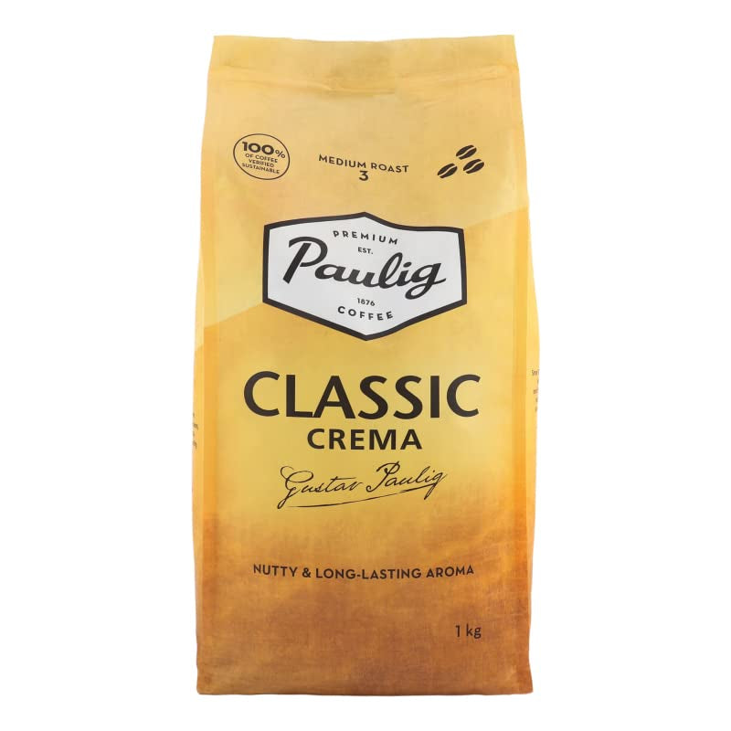 Café en grano tostado entero Classic Crema, 1 kg