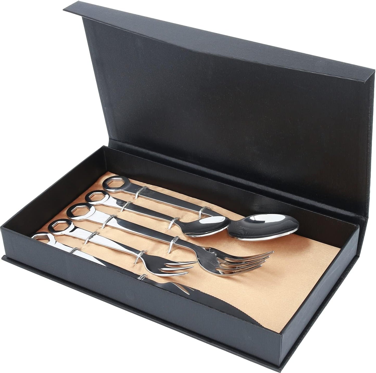 Juego de cubiertos 5 piezas, acero inoxidable Cocina Naty Shop