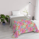 Fantasy Ropa de Cama Italiana Microfibra Verano 1,5 Camas Murrine Edredones y Edredones Naty Shop Primavera 1 Posto E Mezzo