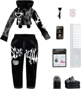 Girls Night Rainbow High Shadow High - Heather Grayson - Muñeca fashion de 28 cm con pelo en tonos grises, blanco y negro y conjunto con accesorios y peine - Para coleccionistas y niños a partir de 6 años