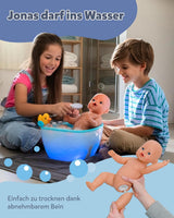 BABY Born Jonas - muñeco bebé 43 cm - 10 funciones incluidos accesorios y colchón - Funciona completamente sin pilas - Apto para niños a partir de 3 años