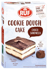 Pastel de masa para galletas RUF Ohne Backen, Tortenboden Aus Keksteig Mit Frischkäse-Creme Und Schokoladenstückchen, Inkl. Kuchenform, 1X325G Mezcla para hornear y cocinar Naty Shop 320 G (1Er Pack) Masa Para Galletas Sandwich