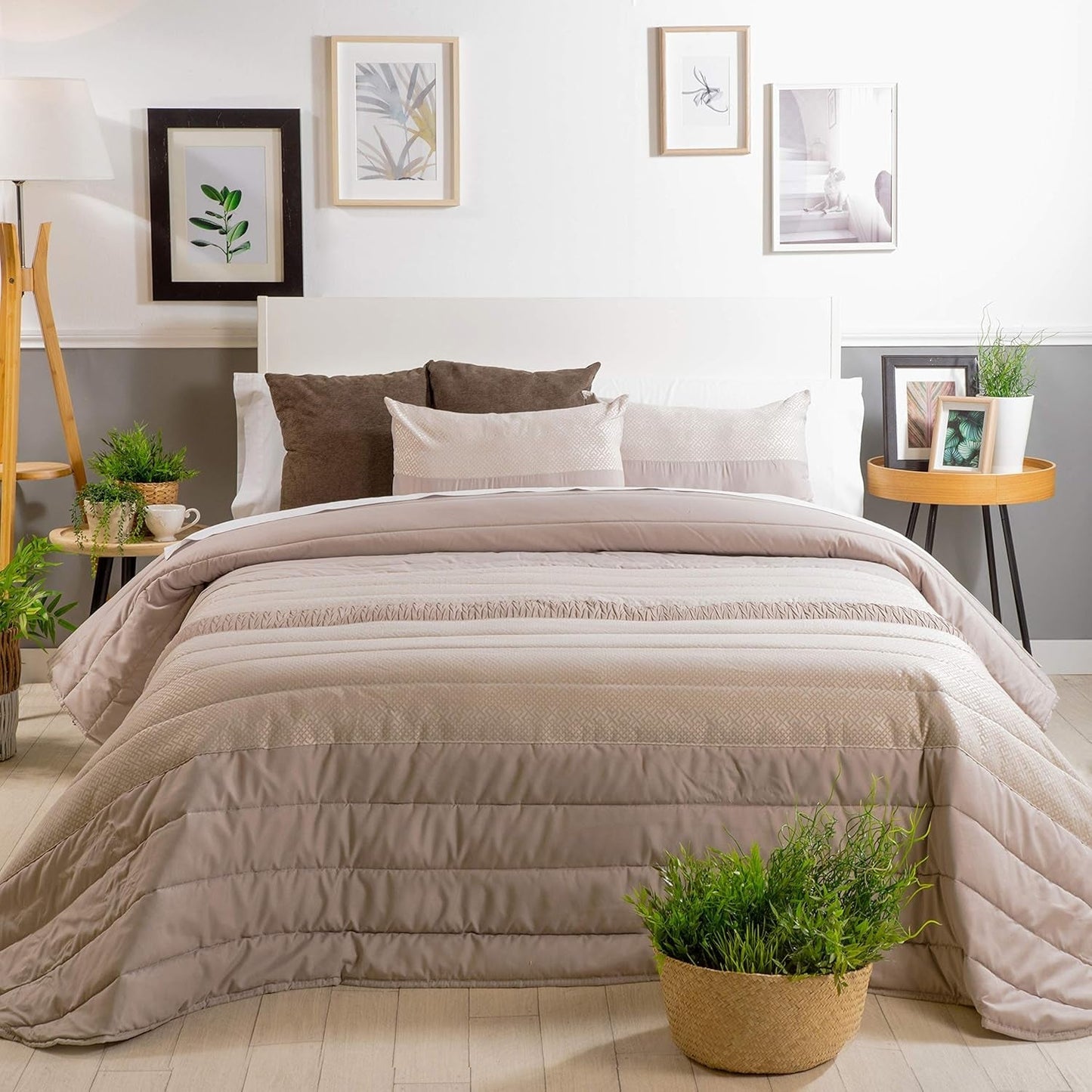 Edredón Spring 3, crema, para camas de 135 cm de ancho Edredones y edredones Naty Shop Color crema cama de 135 cm de ancho