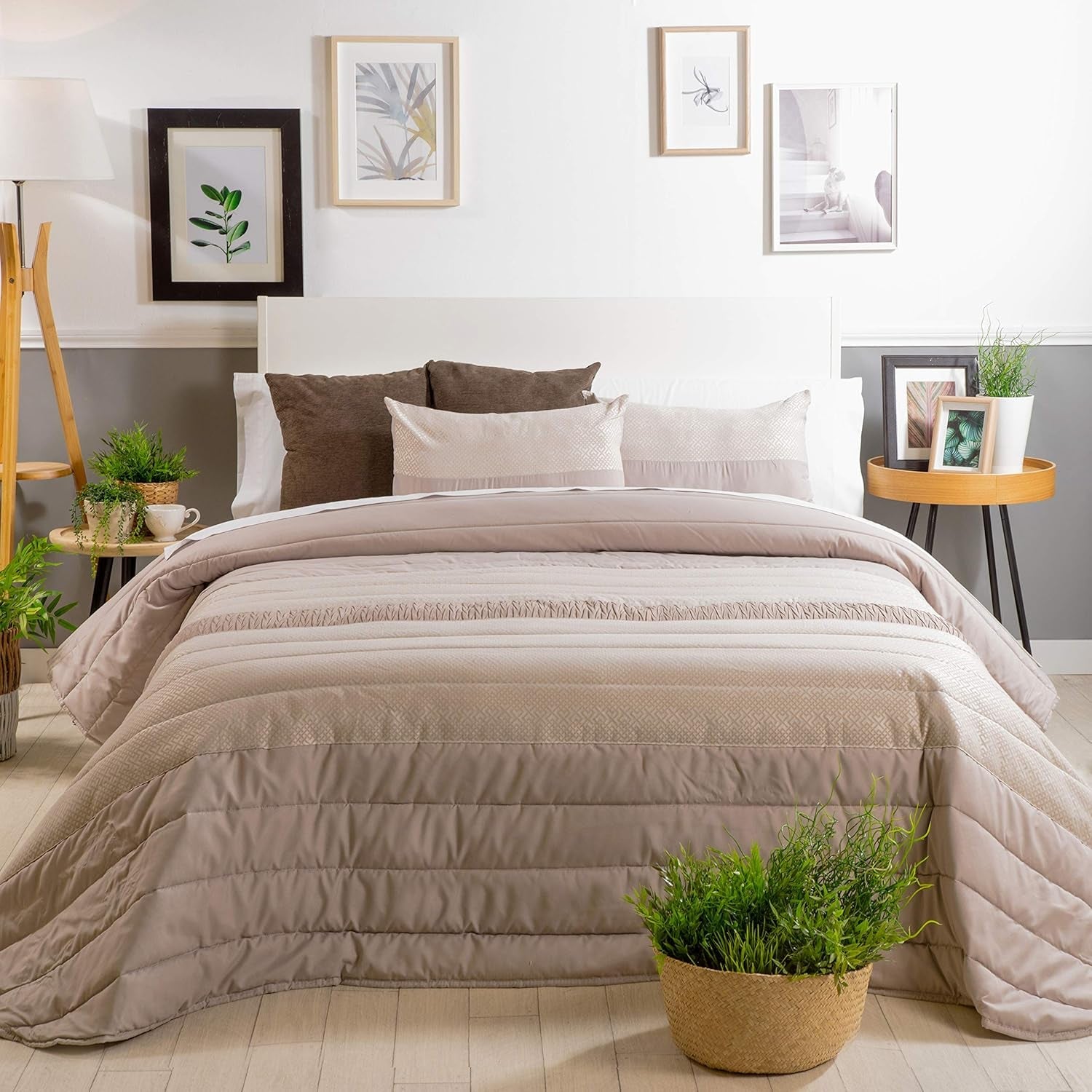 Edredón Spring 3, crema, para camas de 135 cm de ancho Edredones y edredones Naty Shop Color crema cama de 135 cm de ancho