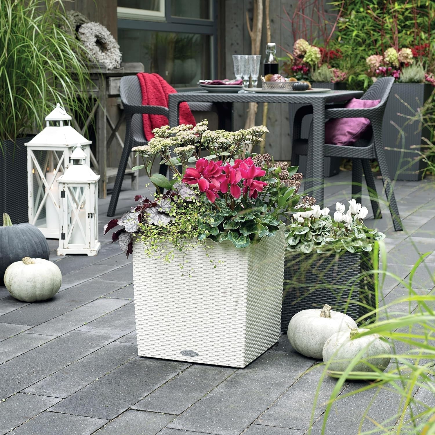 LECHUZA CUBO Cottage 30 granito 15372