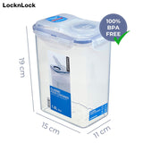 LocknLock PP Classic contenedor a granel 1,8 L | 15,1x10,8x19cm | Caja de almacenamiento 100% sellada | dispensador de alimentos para muesli o comida | Contenedor de almacenamiento libre de BPA y apto para lavavajillas Naty Shop Cajas de almacenamiento de alimentos