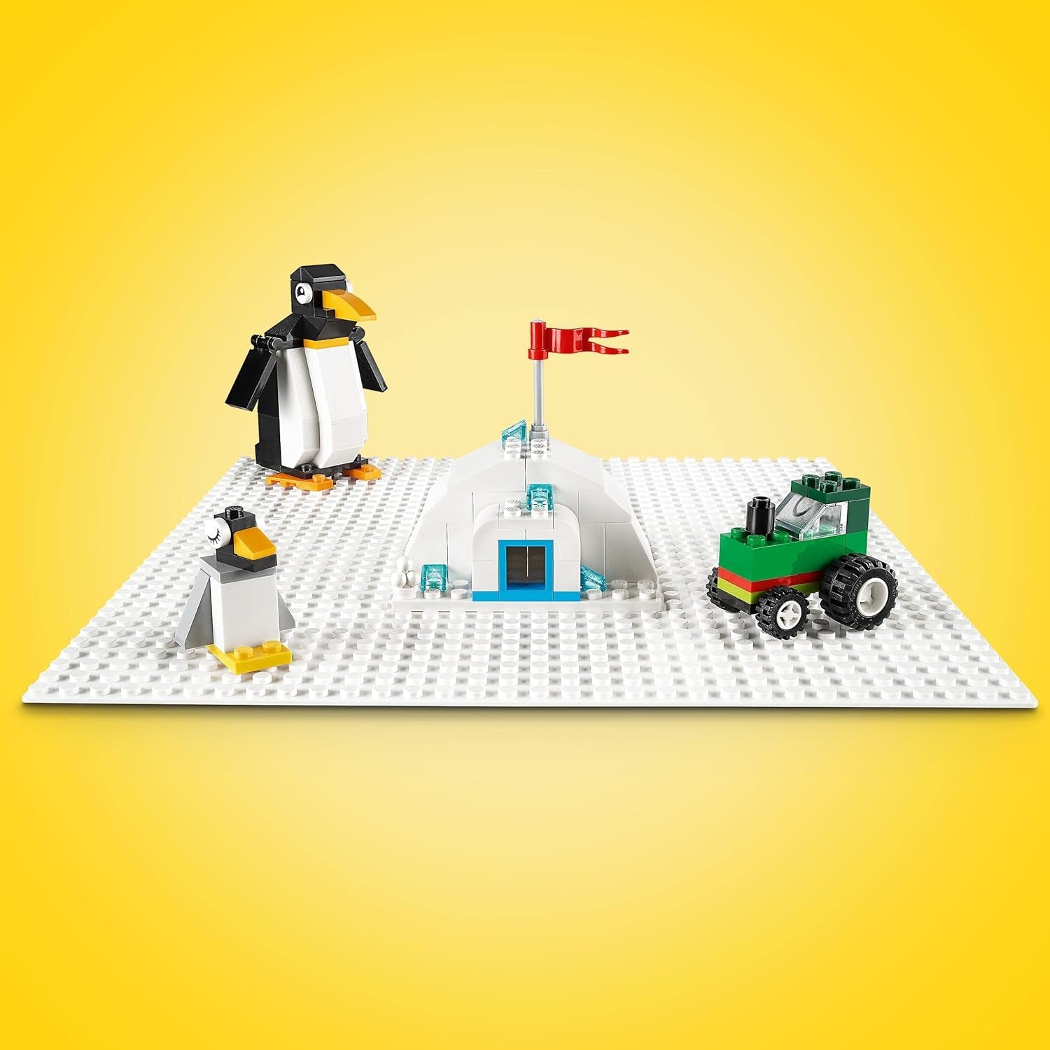 LEGO 11026 Classic Placa Base Cuadrada de Bloques de Construcción Blanco con Hendiduras de 32X32 como Juegos Básicos Juegos de Construcción de Juguetes de Construcción Besuche den LEGO-Store