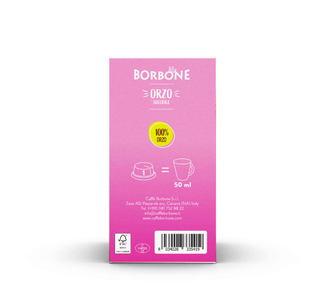 Caffè Borbone Malzkaffee - 96 Kapseln (6 Packungen mit 16 Stück) - Compatible con Lavazza A Modo Mio Haushalts-Espressomaschinen