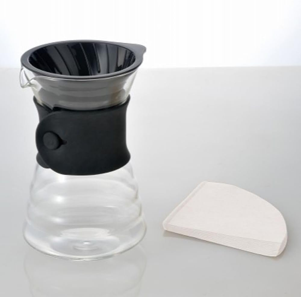 VDD-02B Decantador VD 700 ml V60 con goteo, para 2-3 tazas, transparente