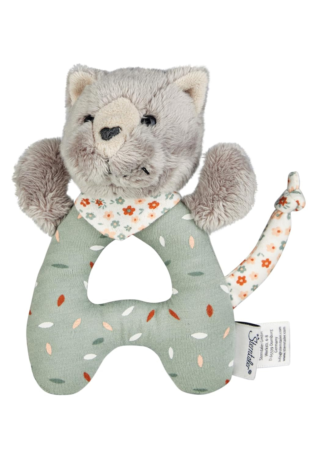 Lilly Cat Sterntaler Catch Toy - Juguete de Actividad Motora para Sonajero, Tocar y Jugar - Peluche para Bebés y Niños con Sonajero como Amigo Leal - Juguete de Tela Suave para Bebé, Gris Bebe Naty Shop Toys Default Title