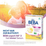 BEBA Expert HA 2 Leche de continuación a partir de los 6 meses, papilla con proteínas hidrolizadas, solo lactosa, sin aceite de palma, pack de 6 (6 x 550 g) Naty Shop