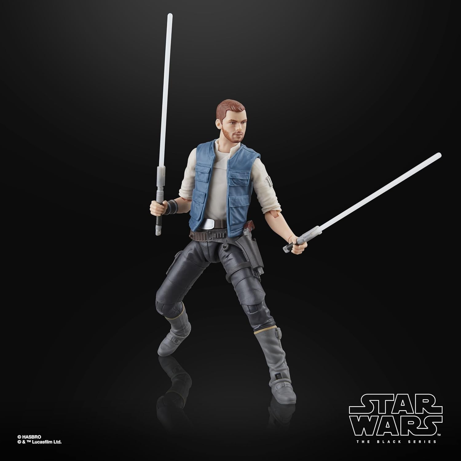 Star Wars Black Series Cal Kestis, Turgle & Skoova Stev, Star Wars Jedi: Survivor Figuras de acción coleccionables (escala 15 cm) Figuras de acción Naty Shop
