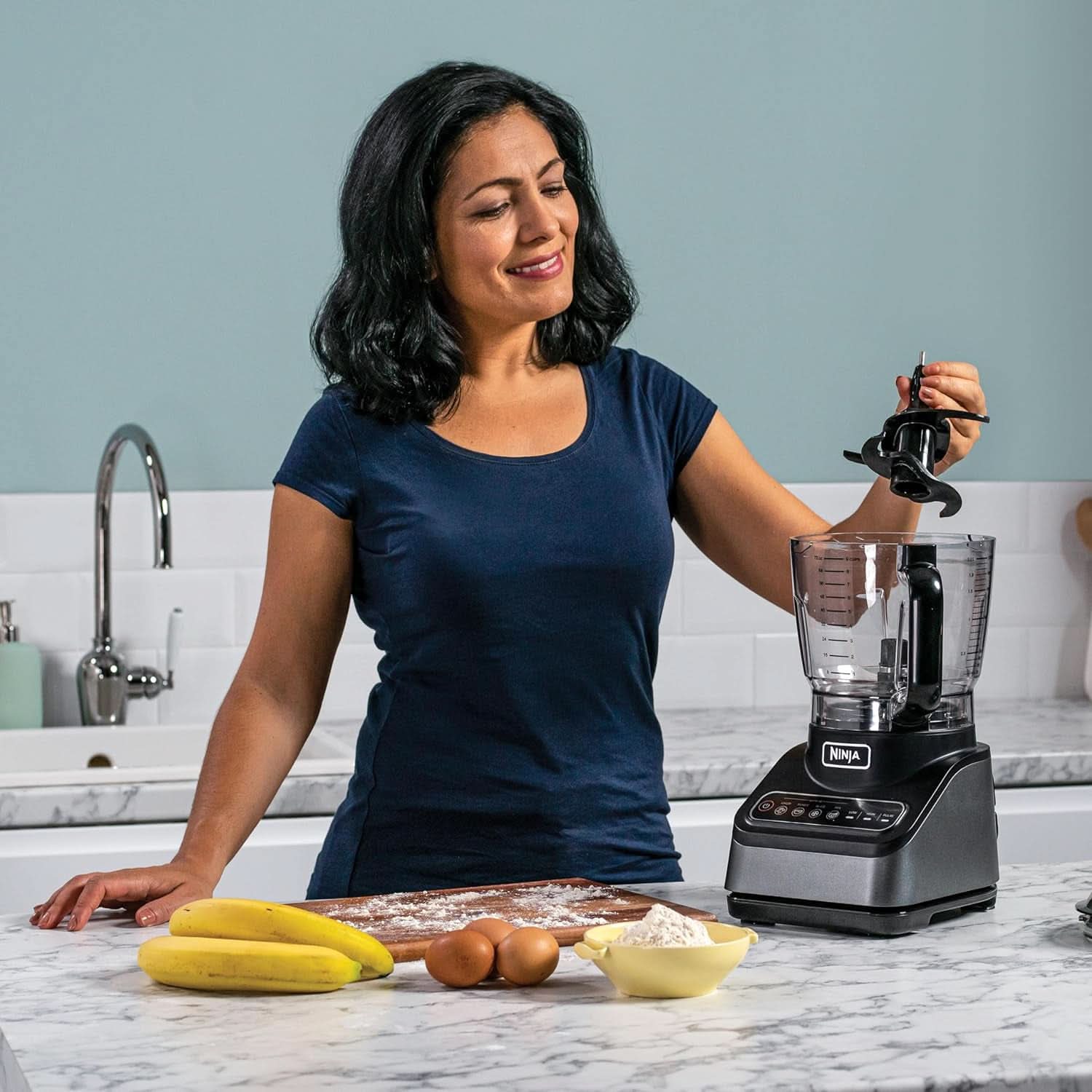 Procesador de alimentos Tecnología Auto-IQ Ninja BN650EU, 850W, 2.1L, Negro Naty Shop