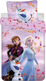 Frozen Kinderbettwäsche Set Bettbezug 140X200 + Kopfkissenbezug 70X90 Aus Baumwolle Öko-Tex Standard Für Mädchen Frozen Eiskönigin Anna ELSA Olaf Naty Título predeterminado de la tienda