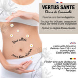ORIGEENS Té de Flores de Manzanilla Bio de Europa, 100 g | Té de hojas sueltas, té orgánico para el sueño y la digestión | Manzanilla alemana | Certificado y empaquetado en Alemania.