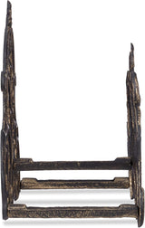 Relaxdays Soporte para Manguera, Aspecto Vintage, Manguera de jardín, Montaje en Pared, Manguera, 20 m, Hierro Fundido, Altura 24 x 31,5 x 15 cm, Bronce