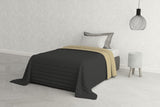 Ropa de cama italiana Estivo cama individual, lino, Aqua, 170 X 270 Cm