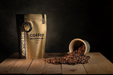 Granos de café 250 g: granos de espresso Arábica y Robusta de alta calidad, tostados a mano en madera, para obtener el sabor completo y aromático de los granos de café.