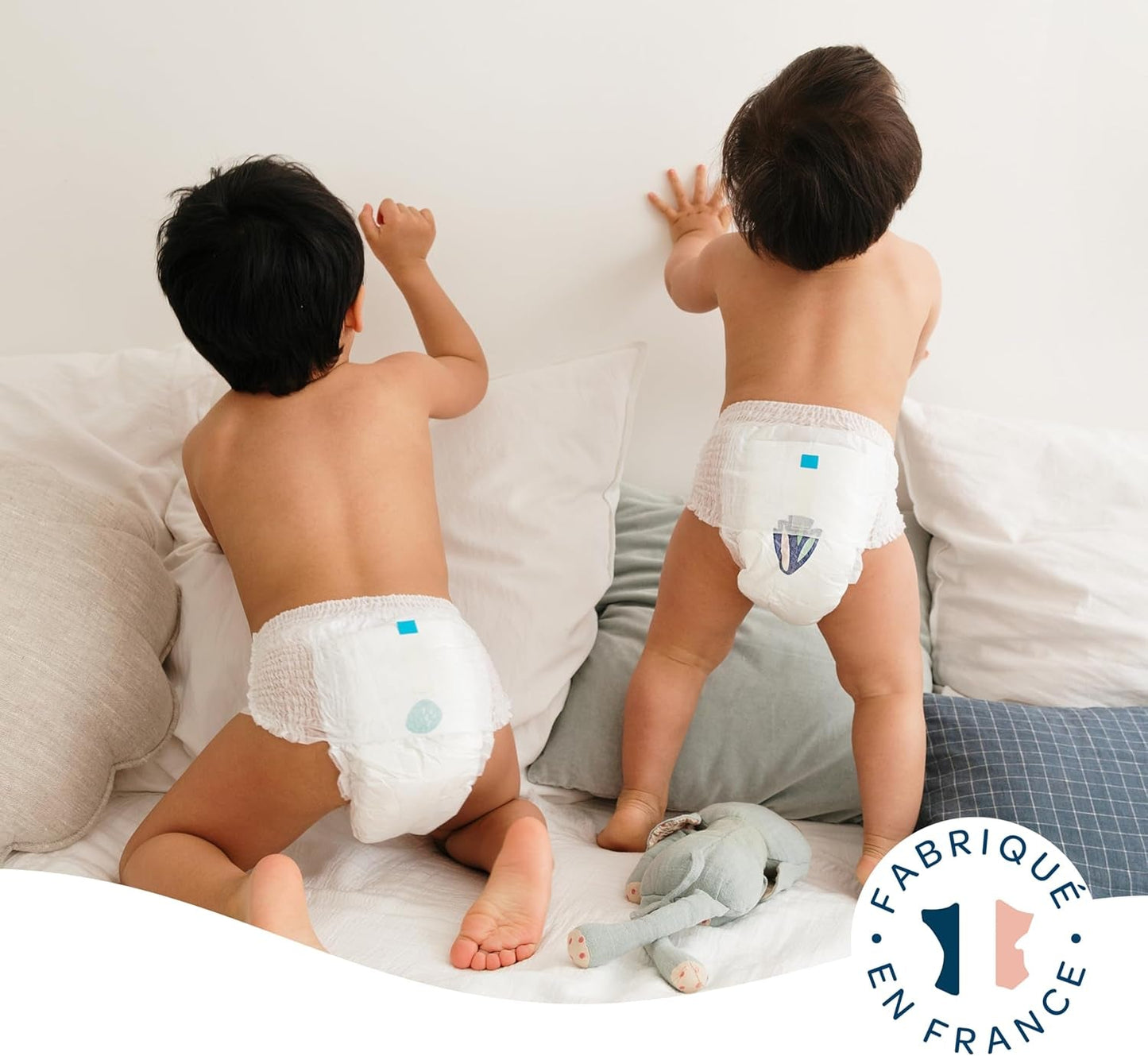 BIOLANE - Pañales cortos - Talla 5 (12-18 kg) - Estanqueidad 12 horas - Pack 1 mes - 120 pañales - ecológicos