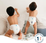 BIOLANE - Pañales cortos - Talla 5 (12-18 kg) - Estanqueidad 12 horas - Pack 1 mes - 120 pañales - ecológicos