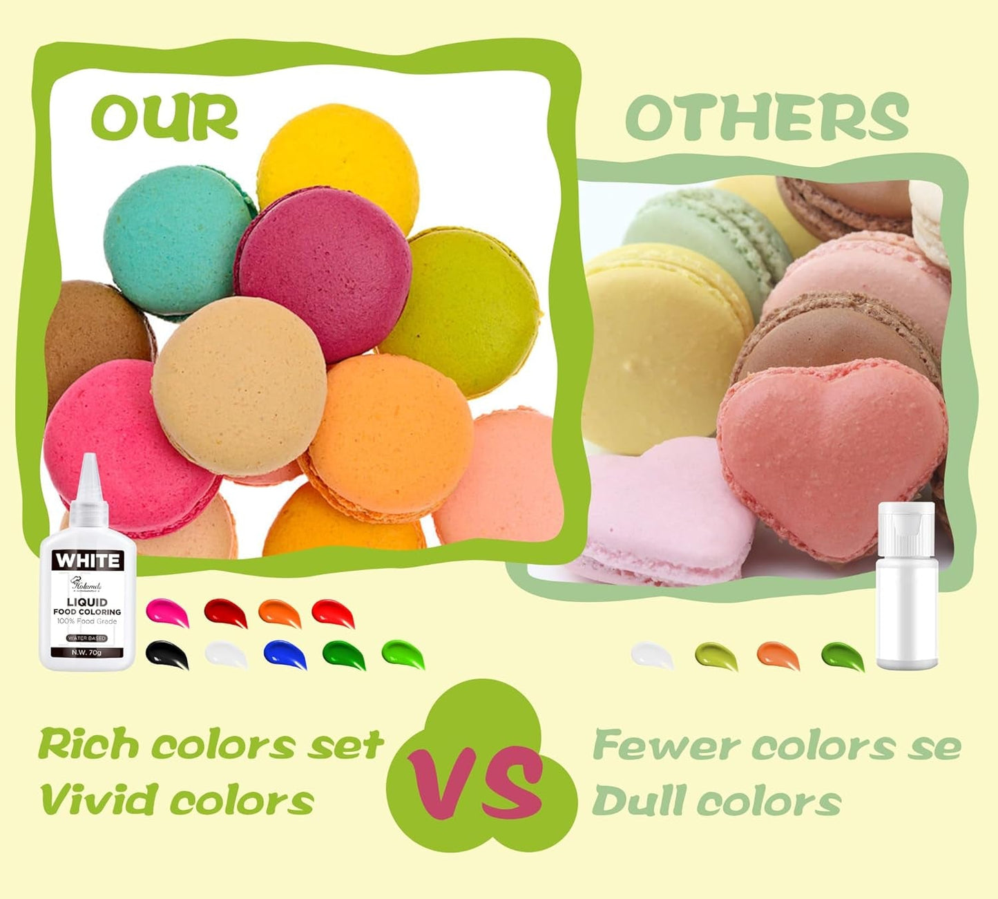 Colorante alimentario líquido, colorante alimentario de terciopelo rojo para hornear pasteles, macarrones, galletas, colorante alimentario para decoración de pasteles, líquido para colorear bebidas (70 g x 3)