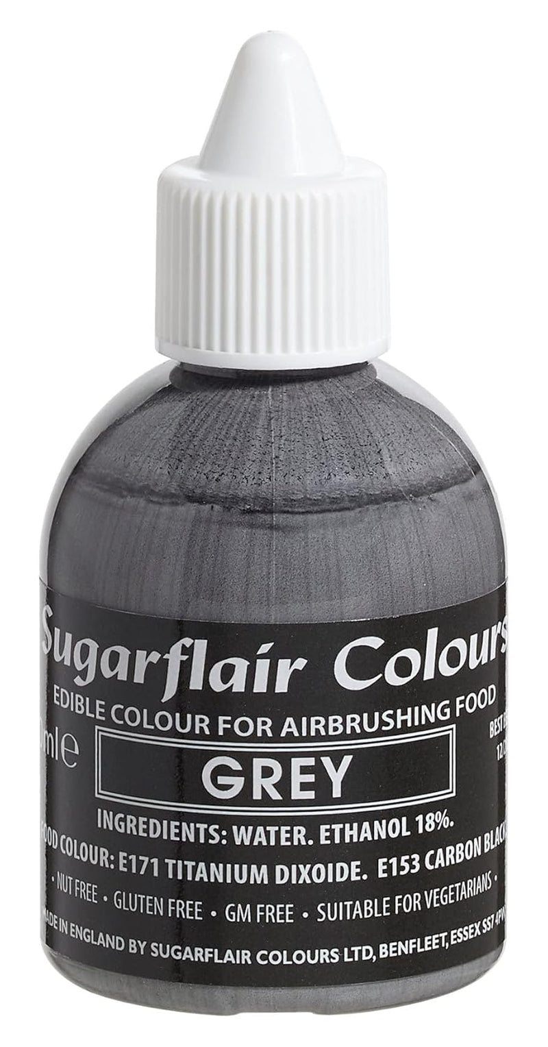 Sugarflair Colorante alimentario rojo intenso - Colorante alimentario líquido comestible, colorante con aerógrafo para pasteles, magdalenas, glaseado y decoraciones de pasteles - 60 ml
