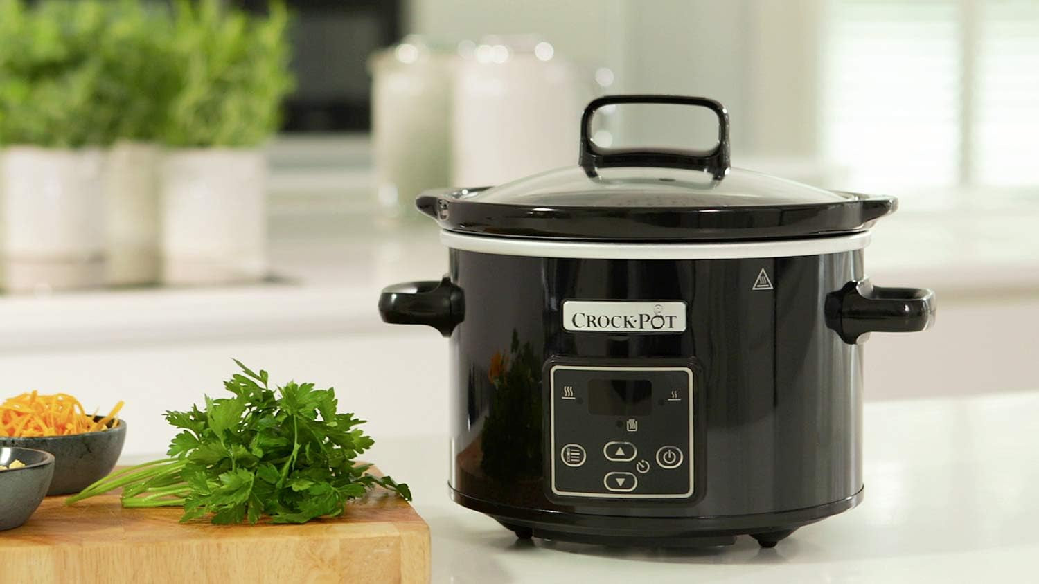 Olla de cocción lenta digital Crockpot, función mantener caliente, 2,4 litros (1-2 personas) Slow Cooker Naty Shop