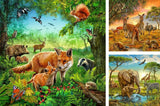 Ravensburger Puzzle para niños - 09330 Animales de la Tierra - Puzzle para niños a partir de 5 años, con 3X49 piezas Puzzle Naty Shop