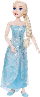 Muñeca gigante Disney Frozen Playdate Elsa de 80 cm de Jakks Pacific Muñeca totalmente articulada con 11 puntos de articulación Incluye cepillo para el pelo y accesorios