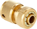 Silverline 196506 Acoplamiento rápido de latón con tope de agua, rosca interna de 1/2"