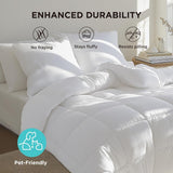 BEDSURE Edredón acolchado Full/Queen (88"X88") Edredones y edredones blancos Naty Shop