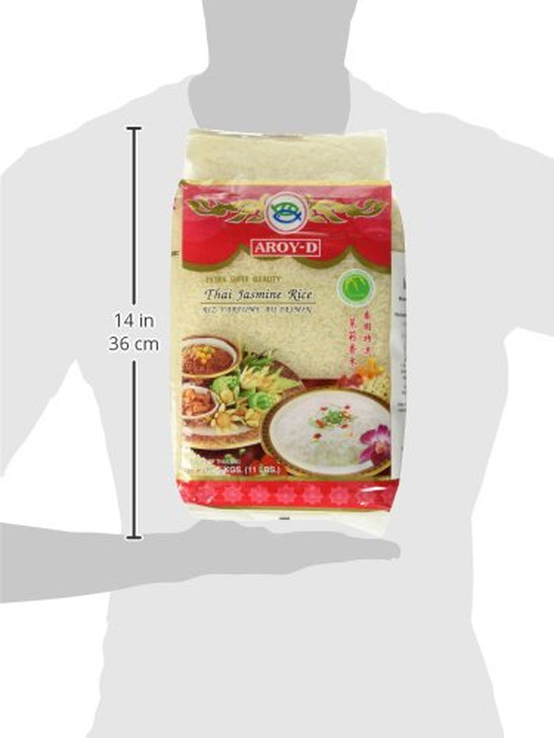 Arroz aromático Aroy-D, arroz de grano largo 100%, 1 paquete (1 x 5 kg)