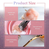 2 recipientes para maquillaje de flores, 1 recipiente para lavar, pinceles para uñas Nail Art, recipientes para maquillaje para base, pinceles para maquillaje Nail Art