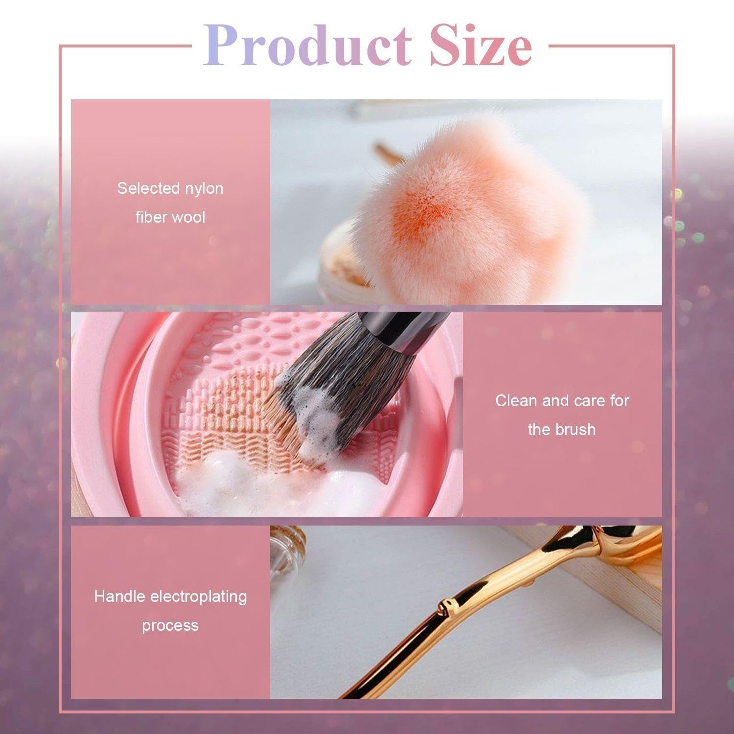 2 recipientes para maquillaje de flores, 1 recipiente para lavar, pinceles para uñas Nail Art, recipientes para maquillaje para base, pinceles para maquillaje Nail Art