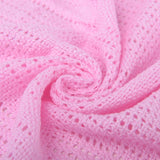 Family Bedding Manta Celular Rosa para Cama Doble, Algodón, Colcha Grande Reversible, Manta Celular Tradicional, Liviana, Térmica, Suave, Edredones y Edredones 230 X 230 Cm Naty Shop Cama Doble Rosa (230X230Cm)