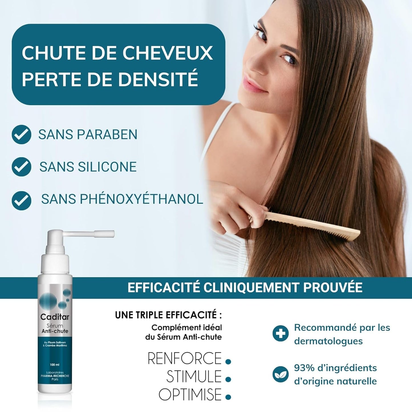 Caditar Serum contra la caída del cabello, 100 ml Cuidado del cabello Naty Shop