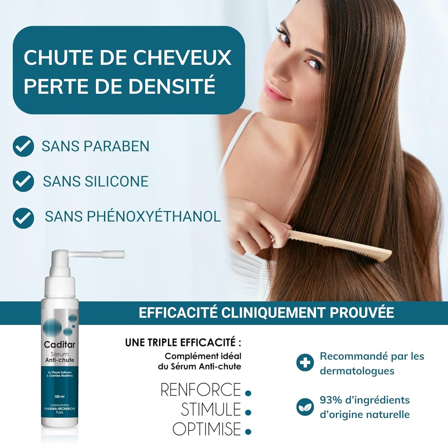 Caditar Serum contra la caída del cabello, 100 ml Cuidado del cabello Naty Shop