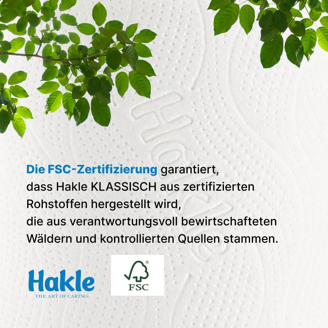 Papel higiénico Hakle Traumweich - 16 rollos, limpieza suave para el bienestar (paquete de 2)