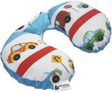 Medi Partners Almohada para el cuello del bebé Soporte para el cuello 100% algodón / minky almohada para el cuello del bebé para el cochecito de coche viaje viaje dormir almohada para el cuello snooze roll (REH con Minky gris) Almohadas ortopédicas cervicales Naty Shop Cars con Minky turquesa