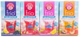 Teekanne Frio Pack de 4, ruibarbo-cereza, grosella-limón, frambuesa-limón, melocotón-maracuyá (4 x 45 g)