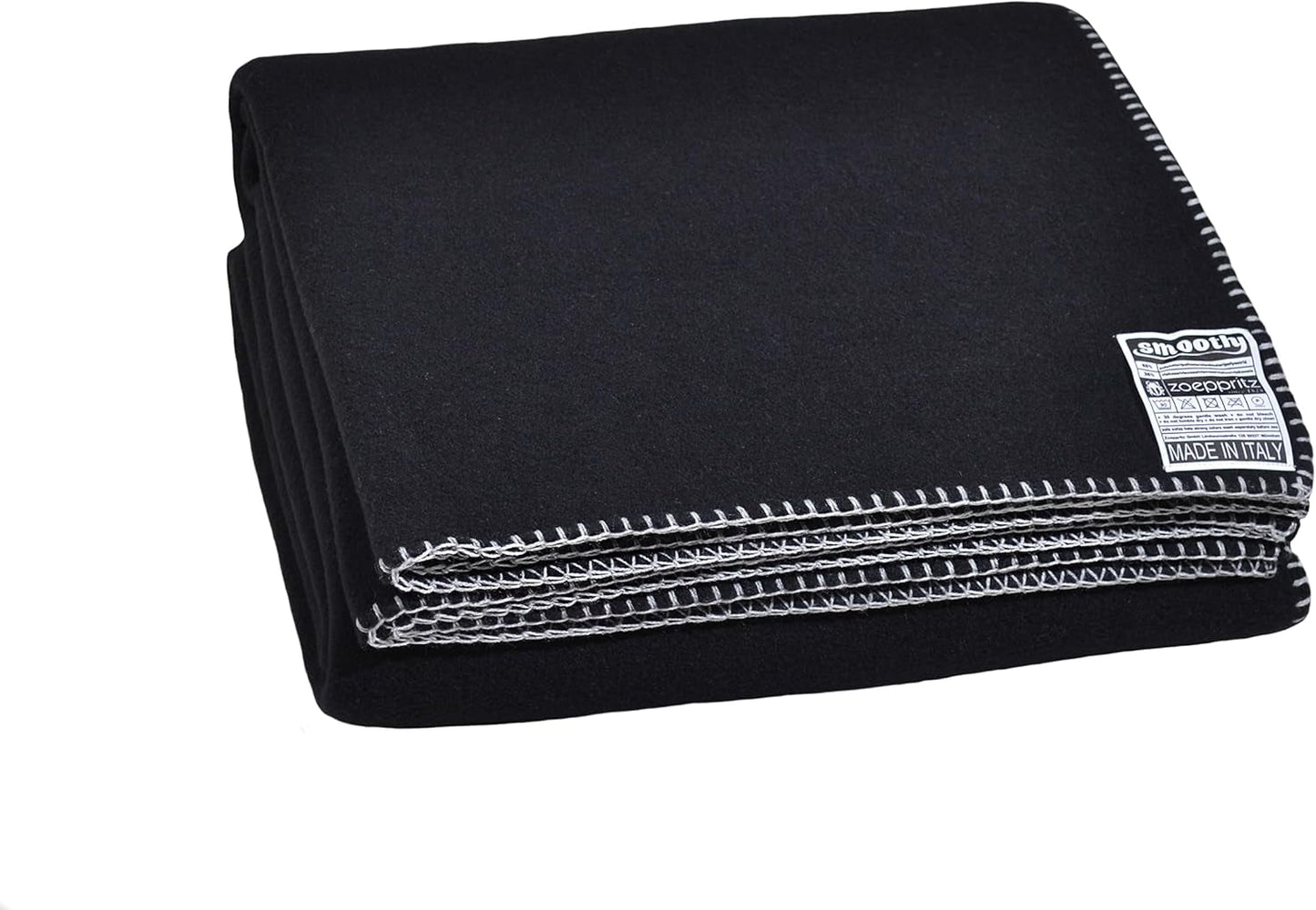 Zoeppritz since 1828 Manta polar suave - Manta polar cómoda y esponjosa - Vegano - 140X190Cm - 010 Blanquecino, 010 Blanquecino Zoeppritz Since 1828 980 negro 140X190Cm
