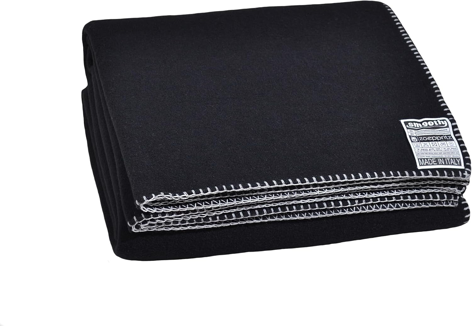 Zoeppritz since 1828 Manta polar suave - Manta polar cómoda y esponjosa - Vegano - 140X190Cm - 010 Blanquecino, 010 Blanquecino Zoeppritz Since 1828 980 negro 140X190Cm