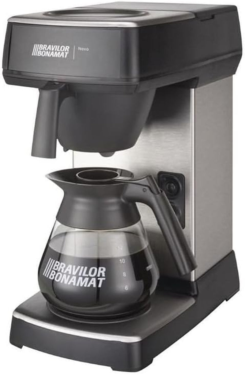 F454 Novo Cafetera Espresso, 1,5 L, Negra, 430 (Al) x 205 (An) x 340 (Pr) mm