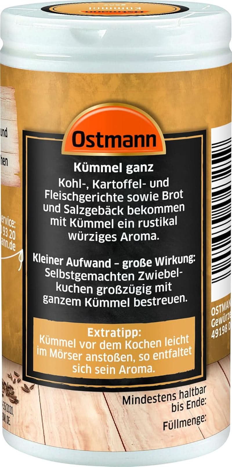 Ostmann - Comino entero, 35 gramos Condimente Naty Shop