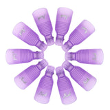 Hanyousheng Nagellacentferner Clips, Nagel Clips, 10 Stück Schwarz Nagelclips, Nagel Klammer, Nails Art ​Gel Cap, Soak off Clip Cap UV Gel Poliermittel Entferner Wrap Nail Tool