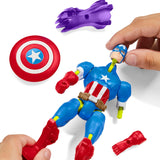 Mixmashers Marvel Capitán América Vengadores Mix-And-Match Figuras de acción y accesorios Figuras de acción Naty Shop