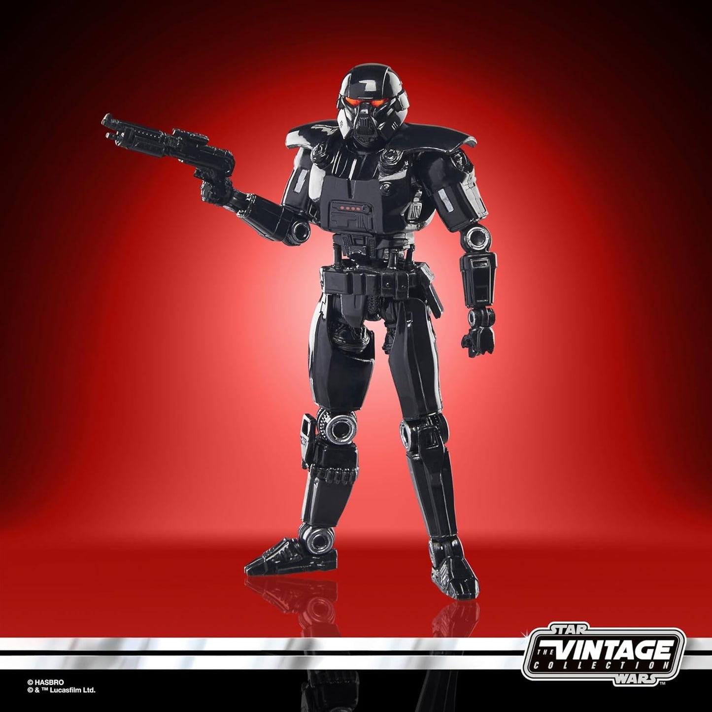 Figura de acción Star Wars Vintage Collection Dark Trooper para coleccionar The Mandalorian (Escala 9,5 cm) Figuras de acción Naty Shop