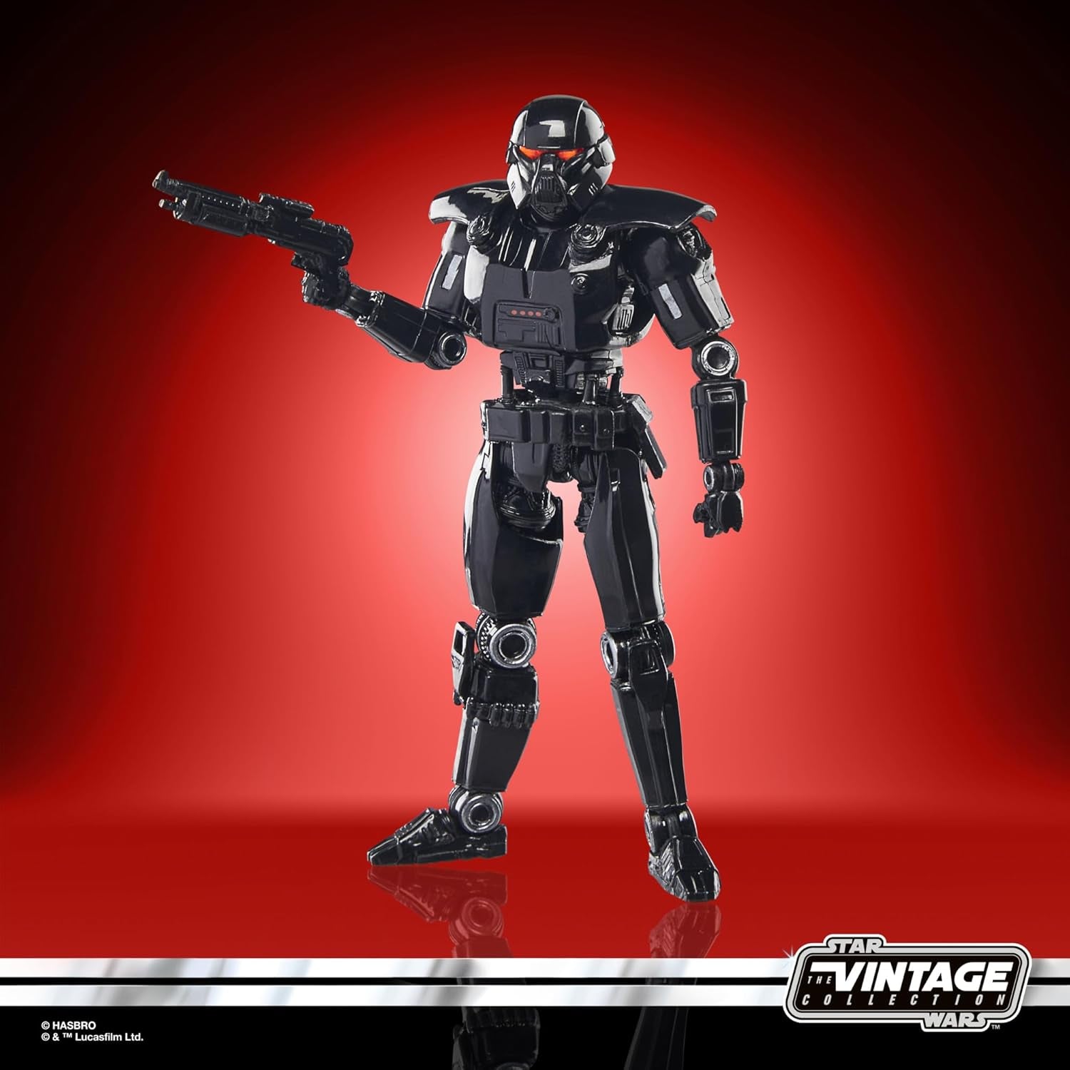 Figura de acción Star Wars Vintage Collection Dark Trooper para coleccionar The Mandalorian (Escala 9,5 cm) Figuras de acción Naty Shop