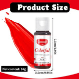 Colorante alimentario rojo, 26 g de colorante alimentario concentrado, colorante alimentario a base de aceite, colorante alimentario concentrado sin azúcar, colorante alimentario líquido para hornear, para manteca de cacao, crema de mantequilla