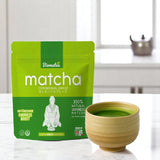 Matcha de grado ceremonial de 50 g de Japón - 100% natural, libre de pesticidas y probado - Molido en piedra - Té japonés Moegi Matcha Premium en polvo